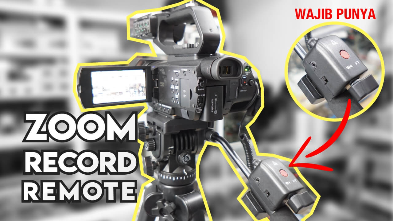 Remote Zoom In/Out Record Controller Kamera Video Sony dan Panasonic