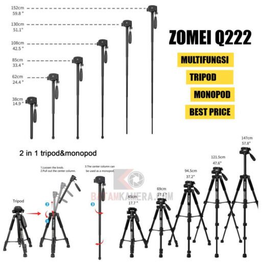 Jual Tripod Zomei Q222