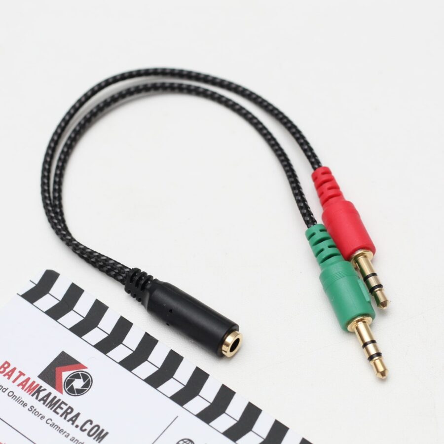 Spliter Audio 3.5mm Female to Male Jack - Nylon Braided K908