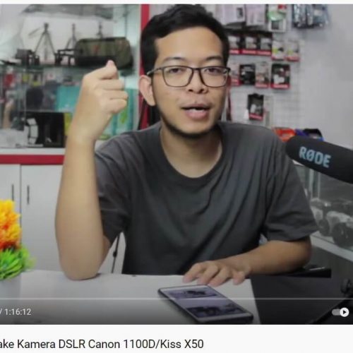 Contoh Hasil Live Streaming Kamera DSLR Canon 1100D