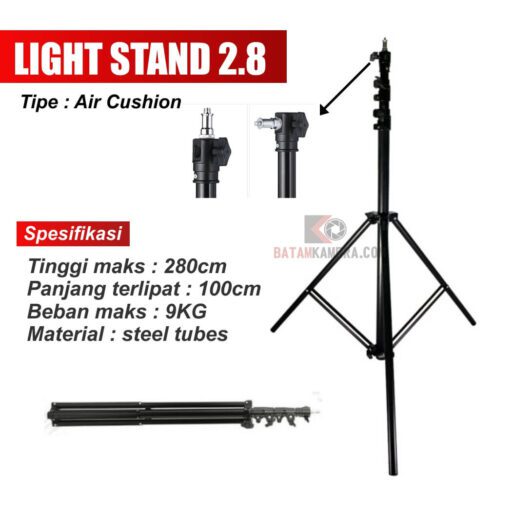 Stand Lampu 2.8m Air Cushion Batam