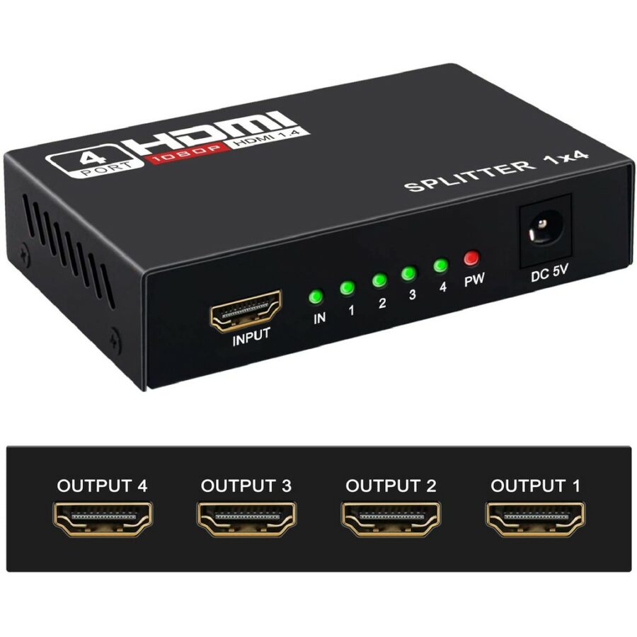 HDMI Splitter 1x4 HD 1080P