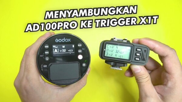 Cara Menyambungkan Godox AD100 Pro ke Trigger Kamera