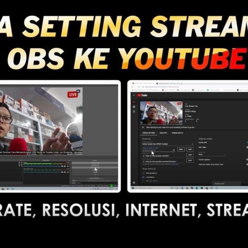 Belajar Live Streaming - Live Streaming OBS ke Youtube - Ali Majid Wardana