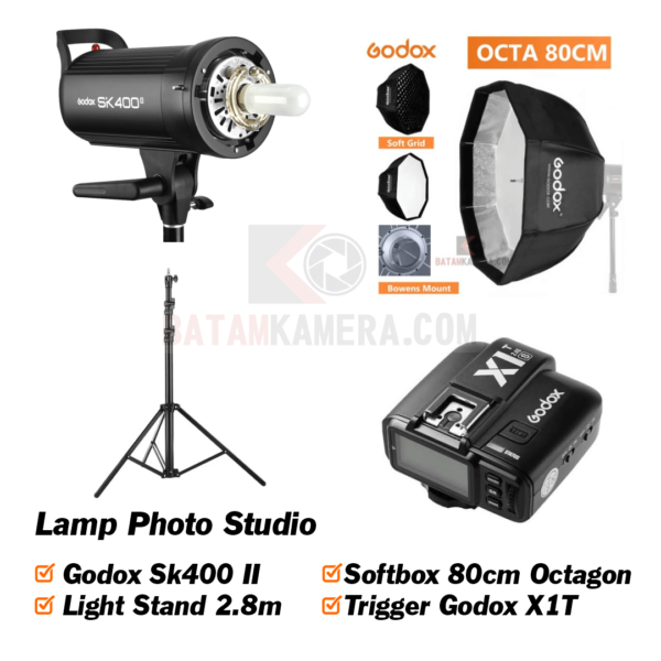 Jual Paket Lampu Studio Foto Godox SK400 II - Batam Kamera