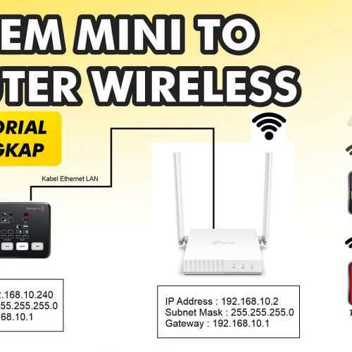 Cara Setting Blackmagic Atem Mini to Router Wireless Batam Kamera