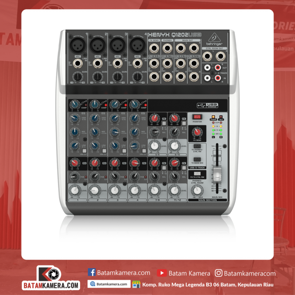 Jual Mixer Audio Behringer Q1202USB Batam