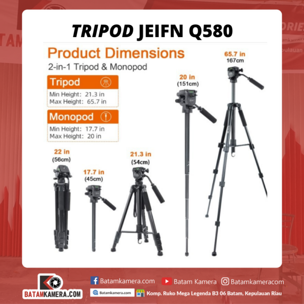 Tripod Kamera Stand Tinggi di Batam