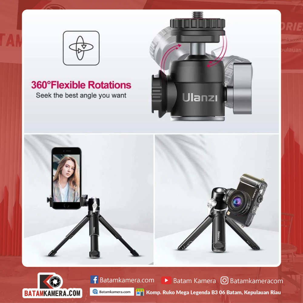 Tripod Untuk Kamera Vlog di Batam