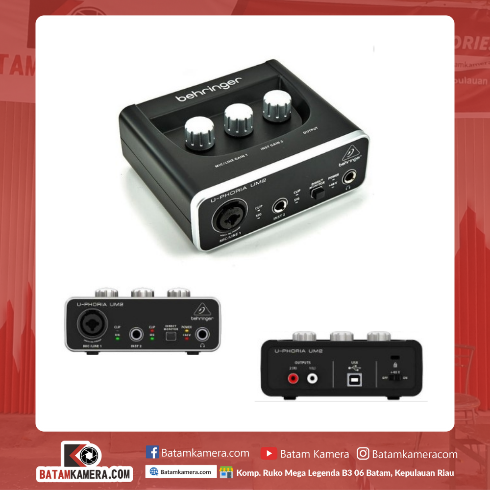 Jual Sound Card Behringer UM2 Batam