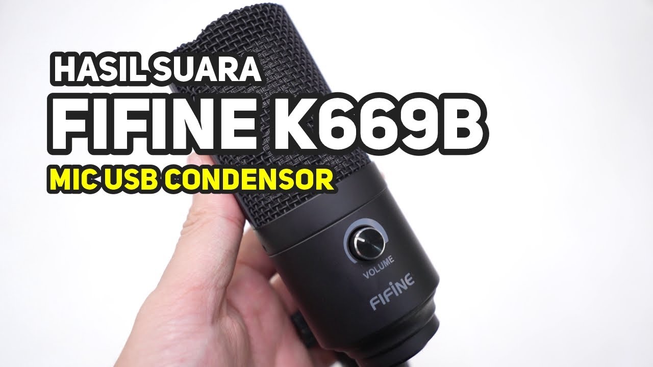 Review Mic Fifine K669B - USB Condenser Mic With Volume Control ...