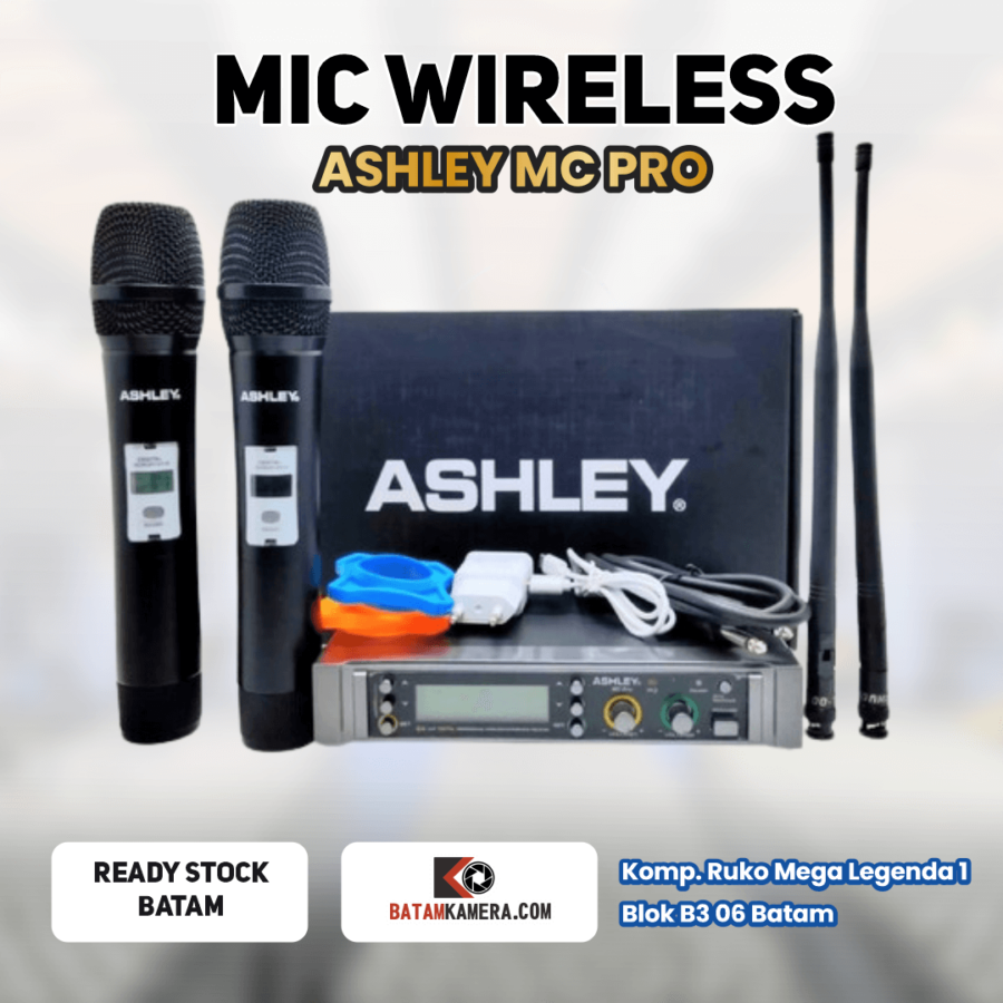 Jual Mic Wireless Ashley Karaoke Podium Batam