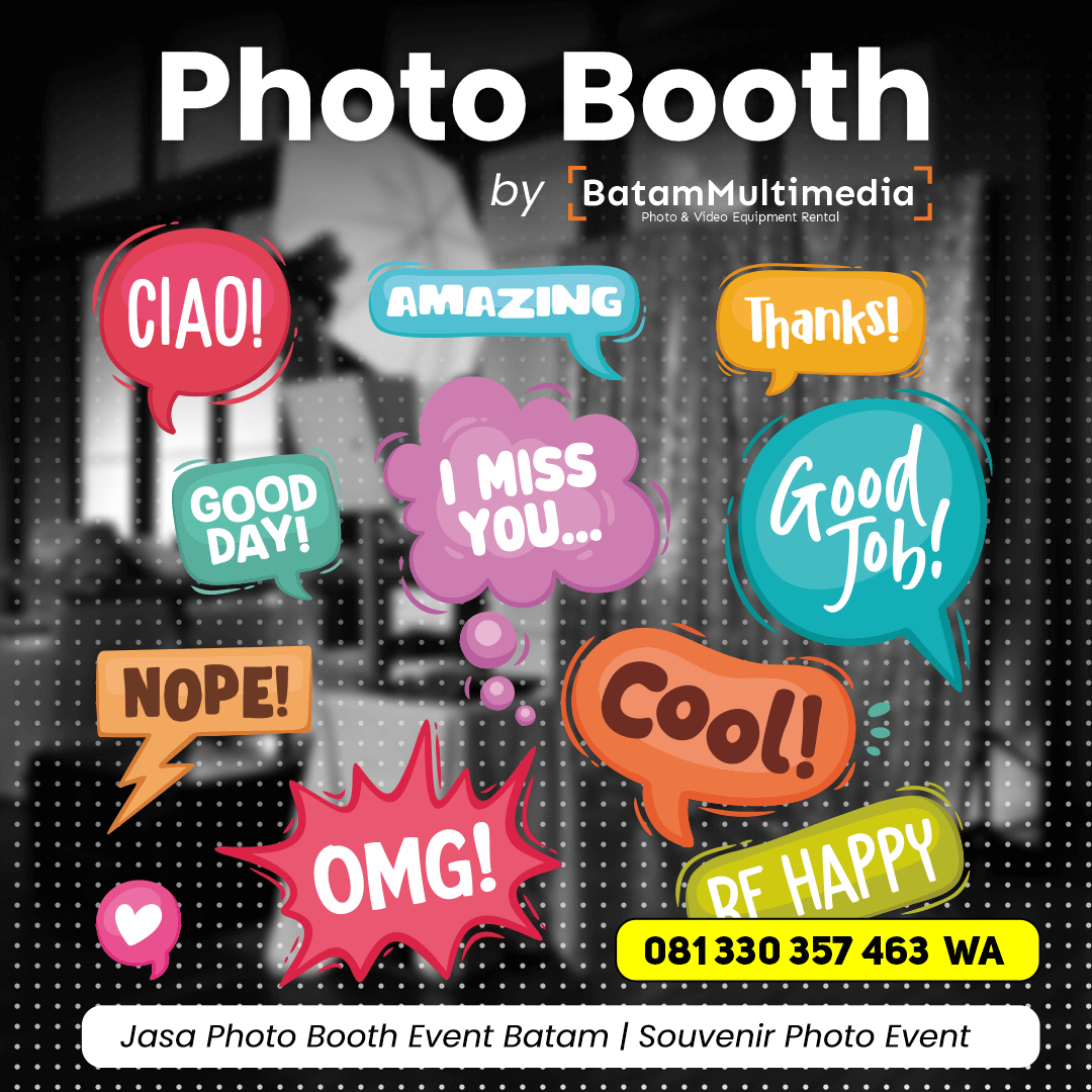 Sewa Photobooth Batam - Photo Print Event Backdrop Batam