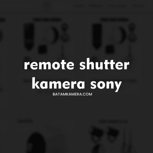 Jual Remote Shutter Wireless Kamera Sony Mirrorless - Batam Kamera