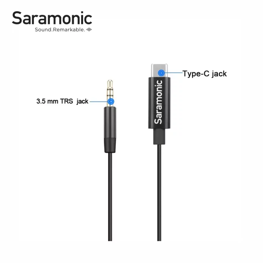 Converter Mic Type C to 3.5mm TRS - Saramonic - Batam Kamera