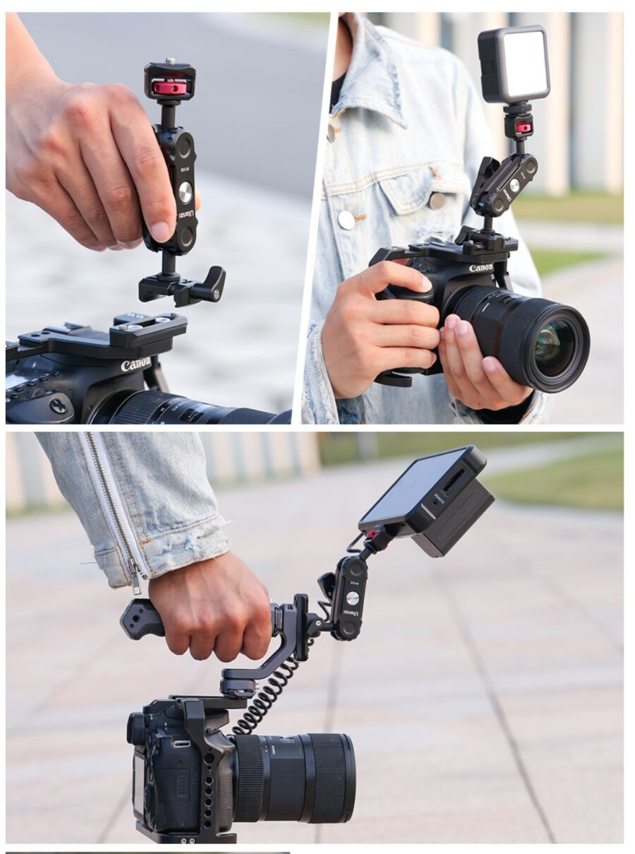 Ulanzi R103 Metal Clamp With Ballhead & Magic Arm Nato Clamp - Gambar 4