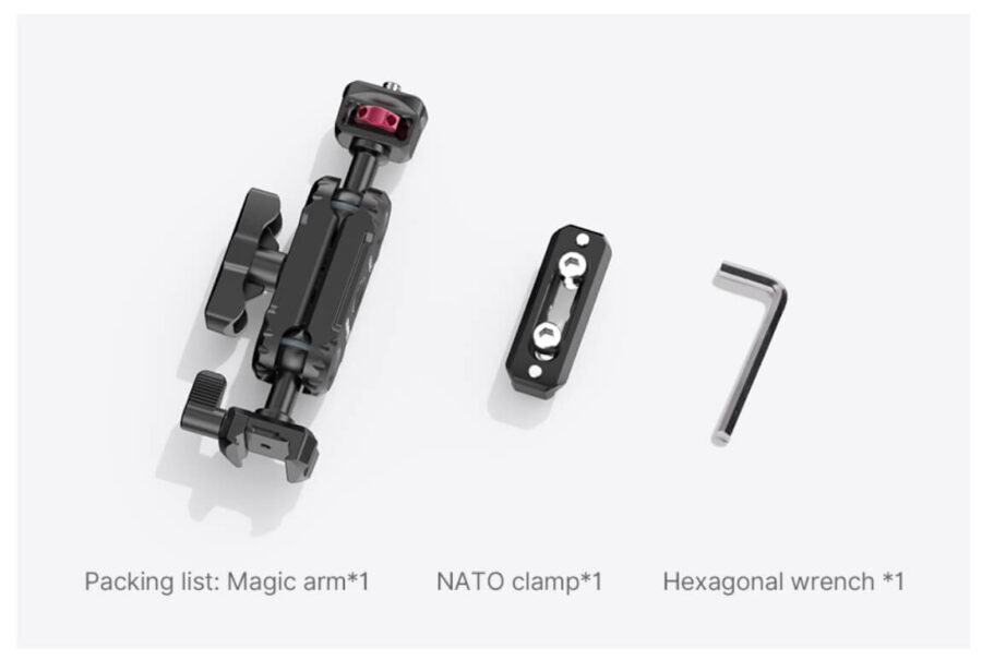 Ulanzi R103 Metal Clamp With Ballhead & Magic Arm Nato Clamp - Gambar 5