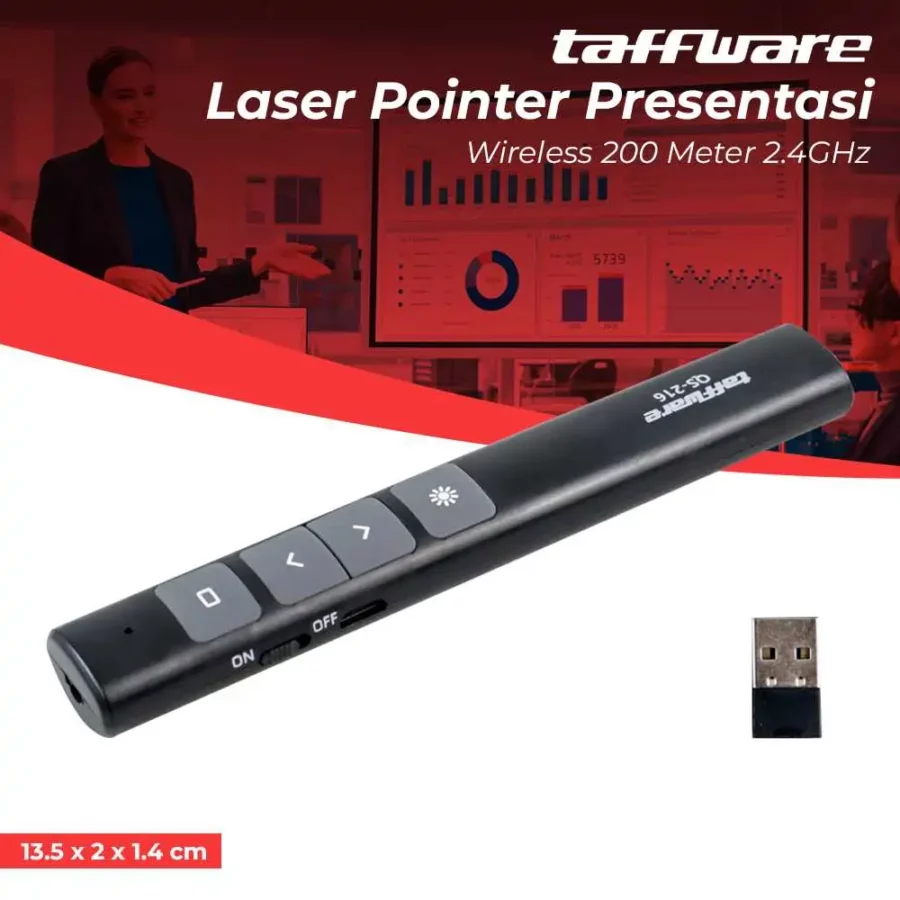 Laser Pointer Presentasi Pen Remote Wireless QS-216