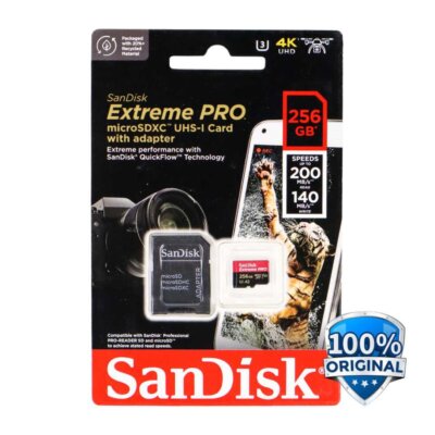 Jual Memory Sandisk micro SD Extreme Pro 256GB