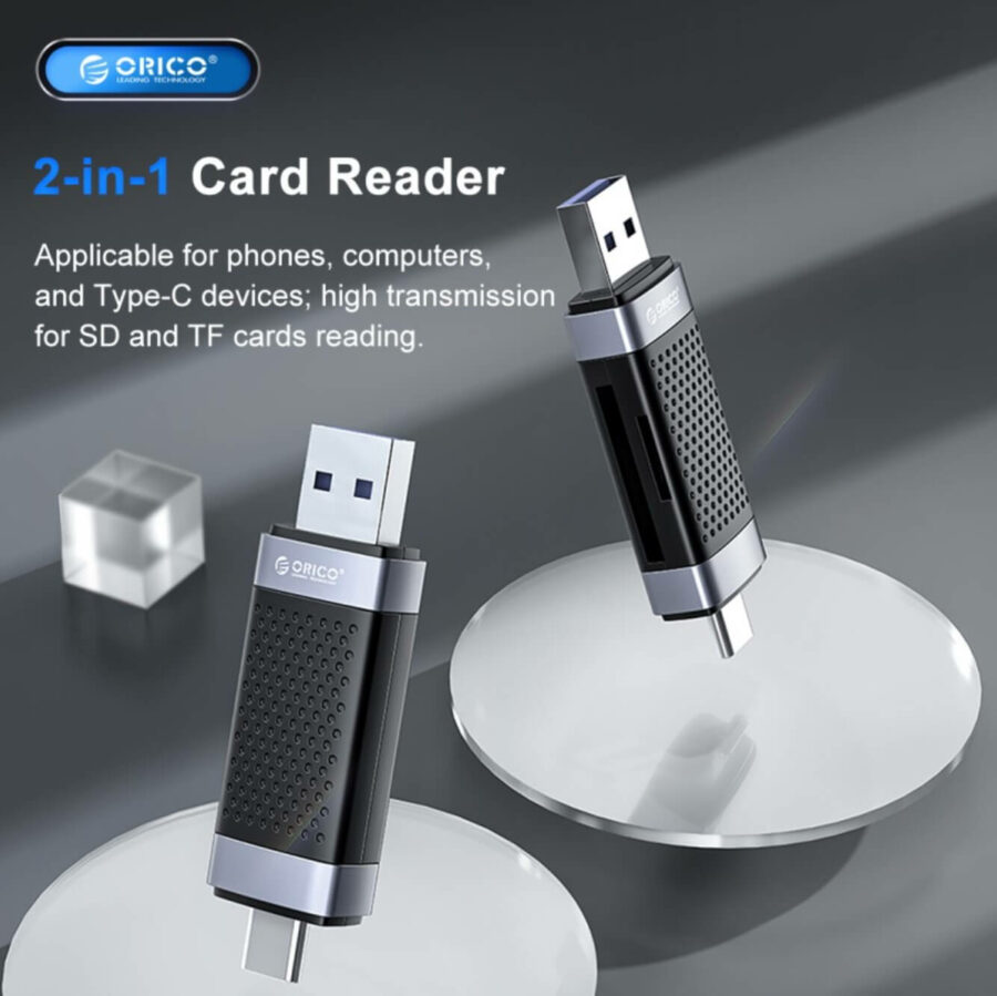 Card Reader USB-A/Type-C CD2D-AC2 ORICO - Gambar 3