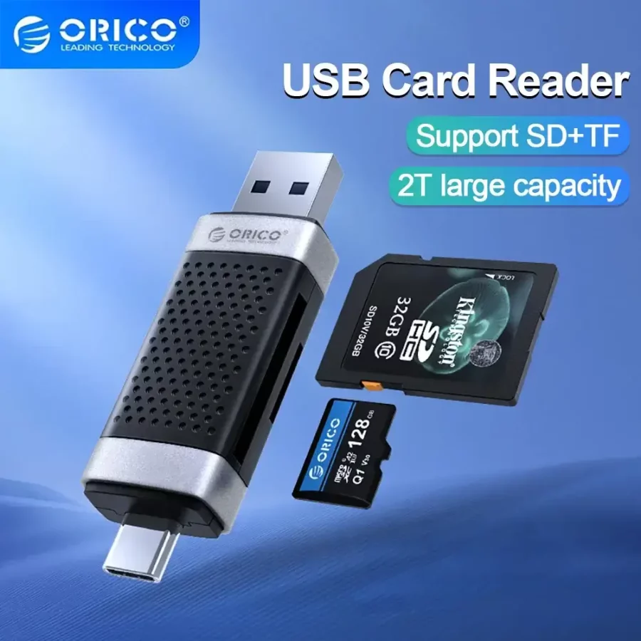 Card Reader USB-A/Type-C CD2D-AC2 ORICO - Gambar 2