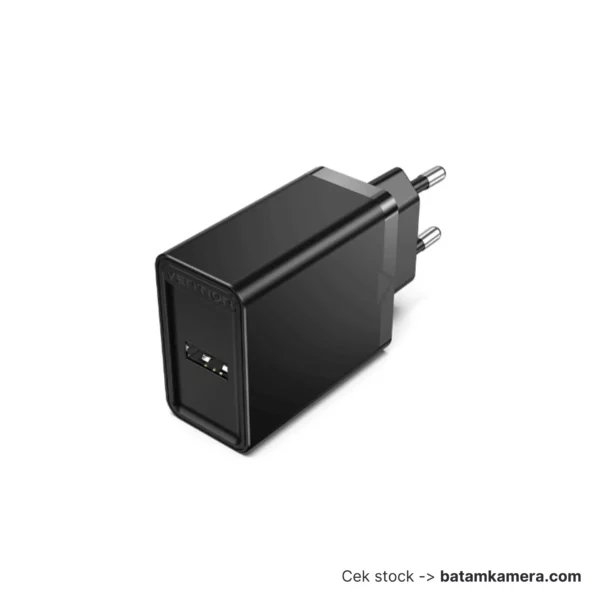 Vention Wall Charger Single Port USB A 12W ABS