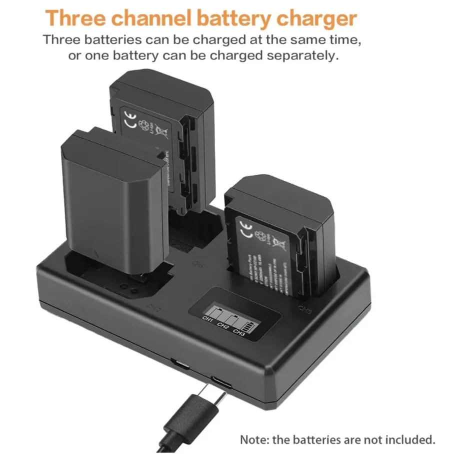 Charger Baterai Kamera NP-FZ100 3 Slot for Sony ILCE-9 A7M3 - TT-NP-FZ100