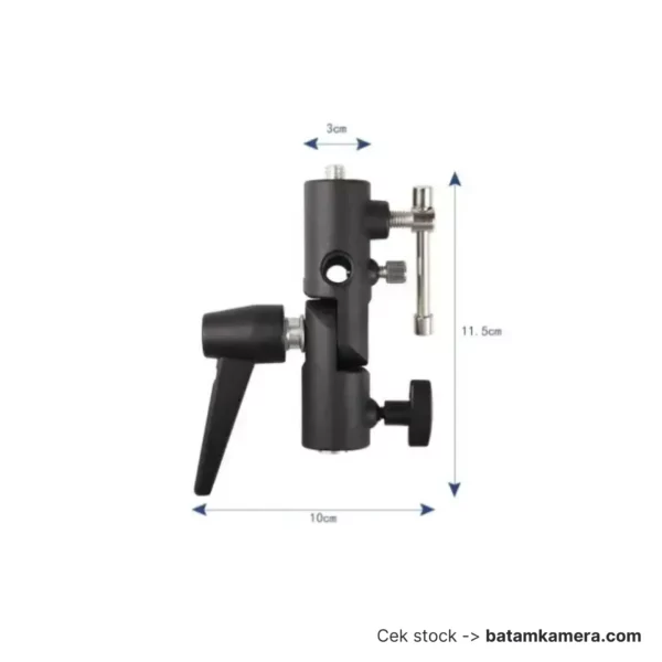 Metal Type H Swivel Flash Mount/Umbrella Holder/Light Stand Bracket