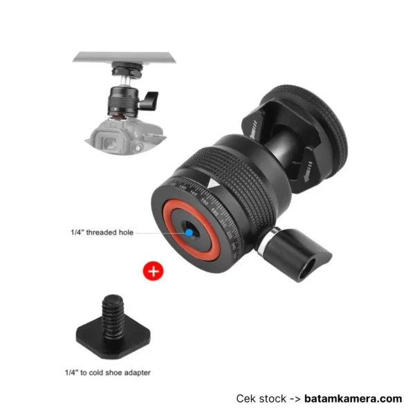 COSTA Alus-B01 Mini BallHead Premium Full Metal With Hotshoe