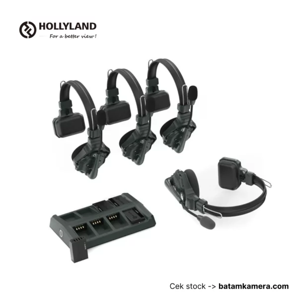 Hollyland Solidcom C1 4S 4-Person Full-Duplex Wireless Intercom Headset System