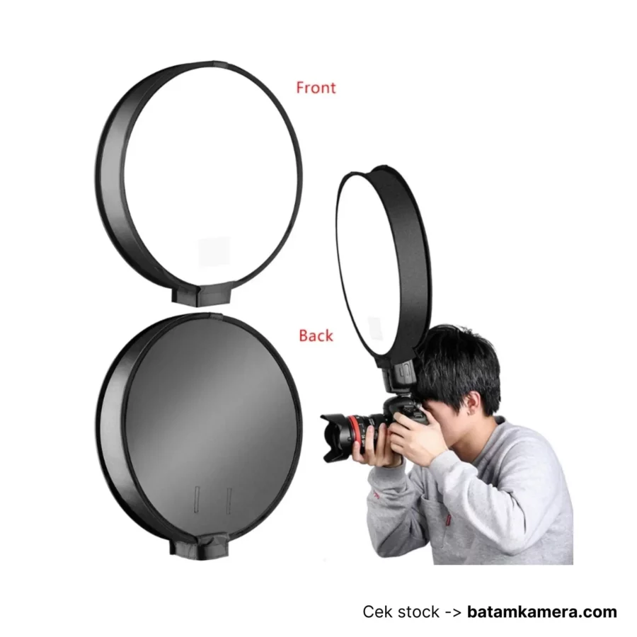 Universal Portable Round Softbox Flash Diffuser 40 cm