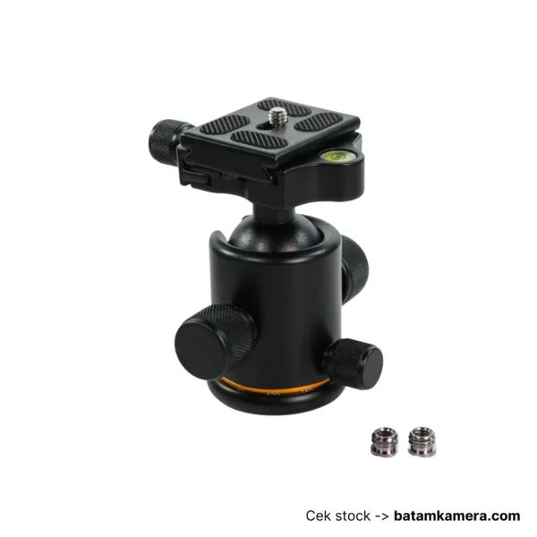 Andoer Aksesoris Kamera Tripod Ball Head Profesional 360 Rotation - TB81X - Black