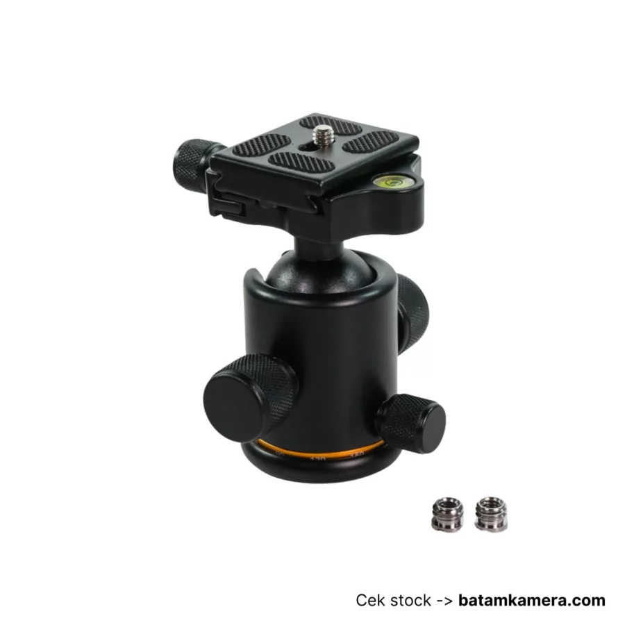 Andoer Aksesoris Kamera Tripod Ball Head Profesional 360 Rotation - TB81X - Black