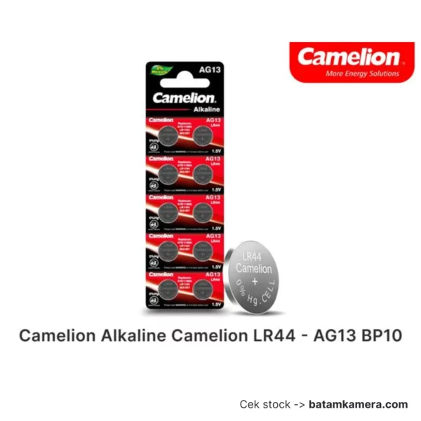 Camelion Baterai Kancing Alkaline AG13 / LR44 BP10