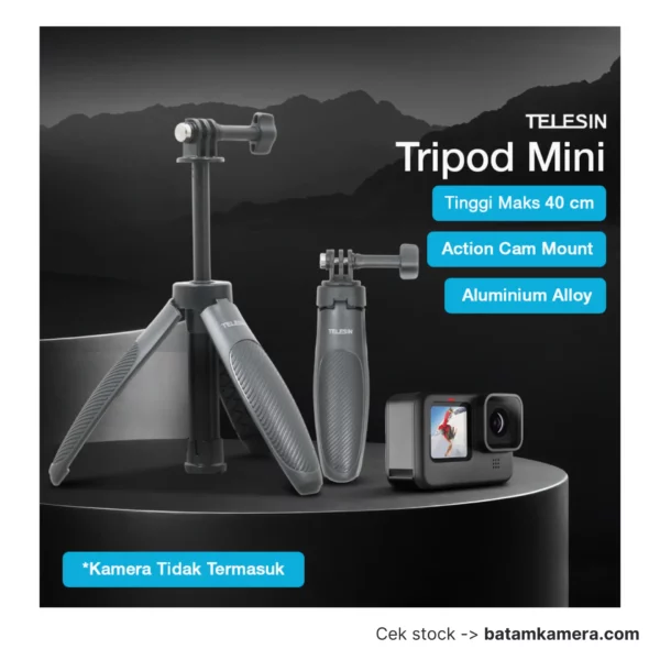 TELESIN Tripod Mini Kamera Aksi Tongsis Monopod GoPro 40cm - S1-MNP-01