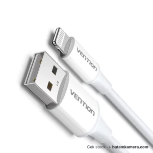 USB A Male to Lightning Male 2.4A Cable 1.5M White Vention