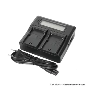 Dual Digital Battery Charger LCD NP F970