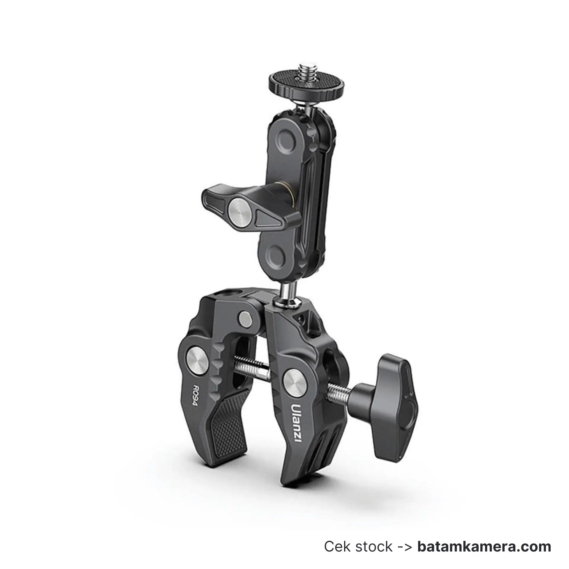 ULANZI UURIG R094 Metal Clamp w Ballhead & Magic Arm u/ Camera LED Mic