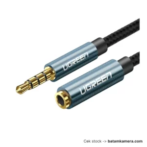 Ugreen 3.5mm Male to 3.5mm Female Extension Braid 2m Black