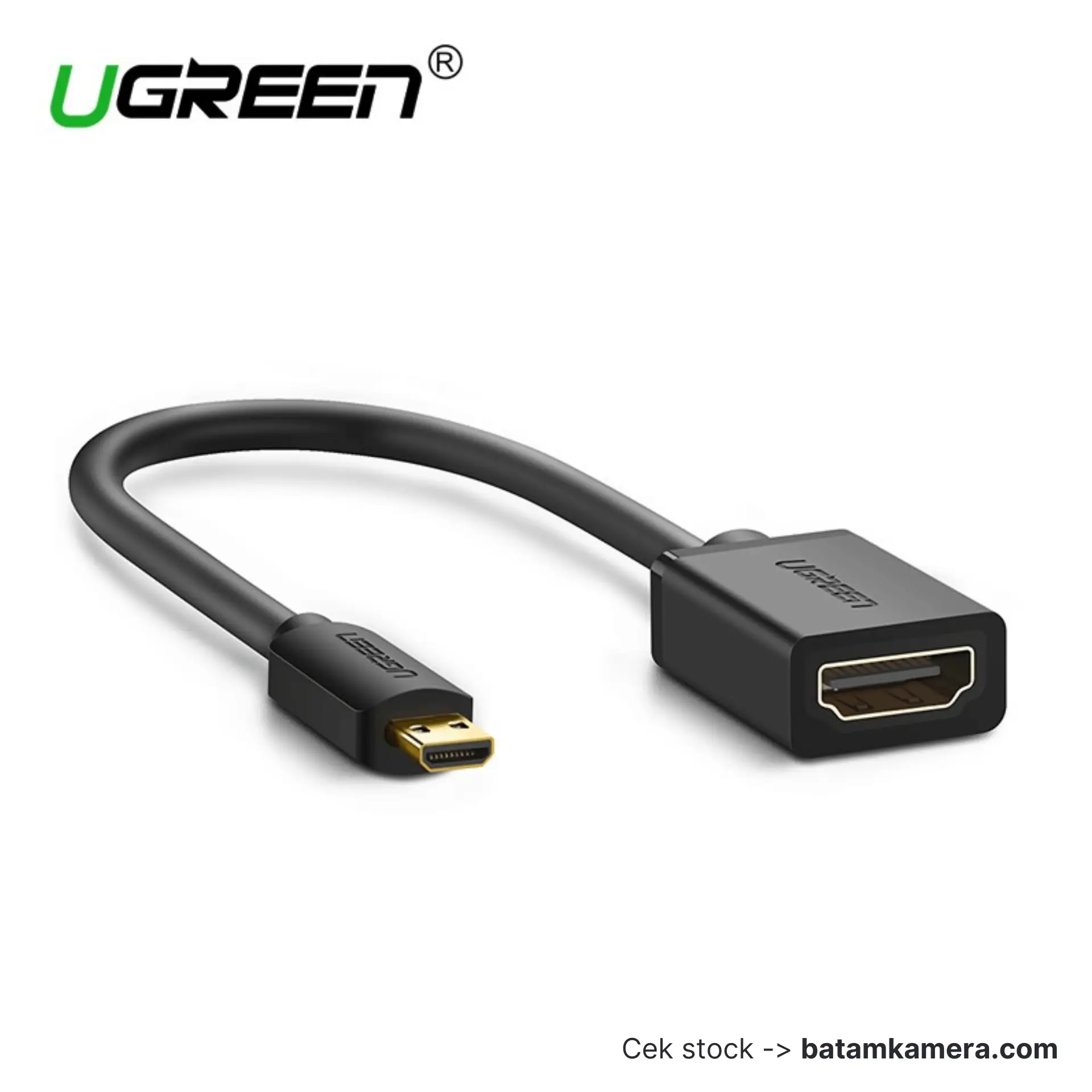 Ugreen Micro HDMI Male to HDMI Female Adapter Cable 22cm